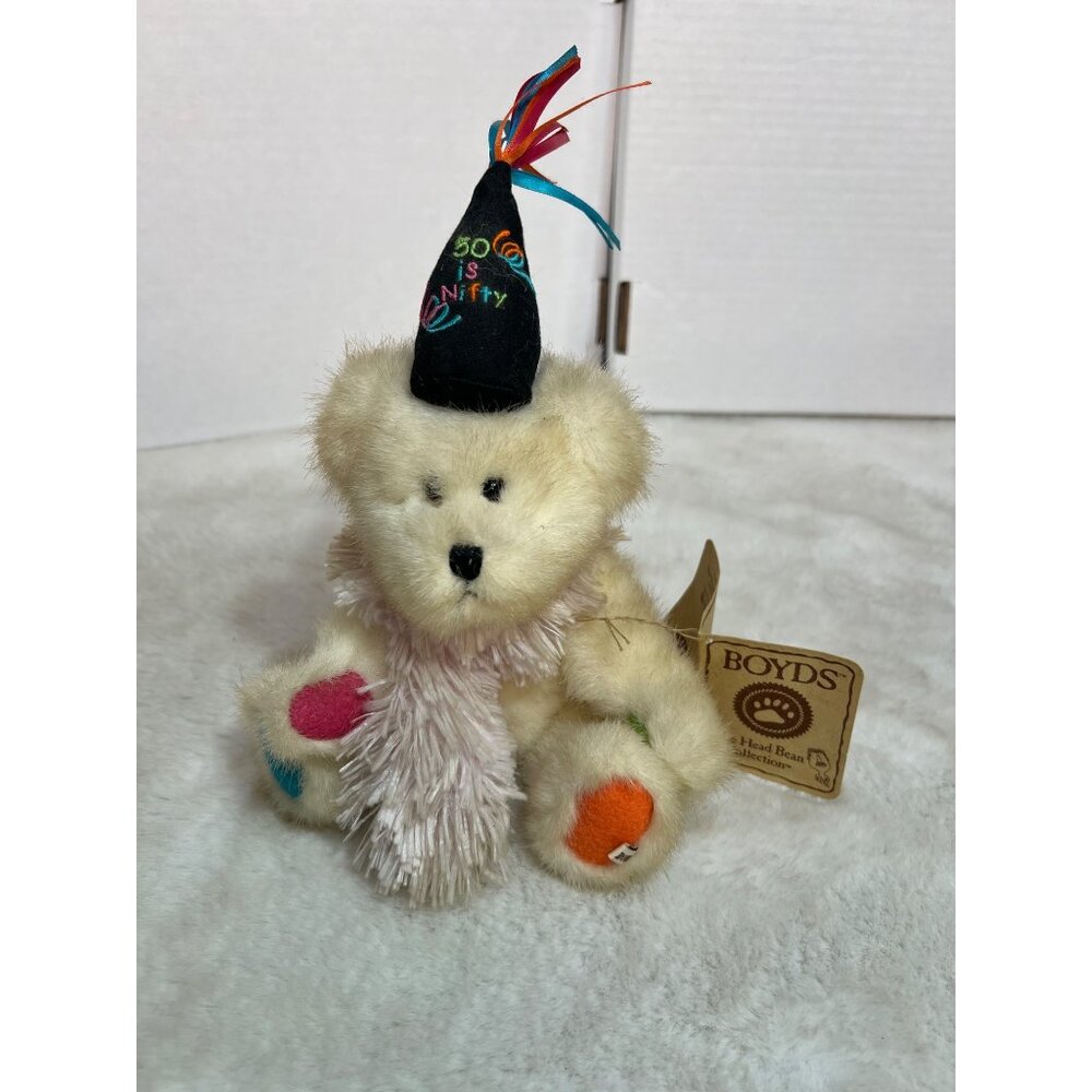 Boyd’s Bear 50 is Nifty Birthday bear stuffed animal